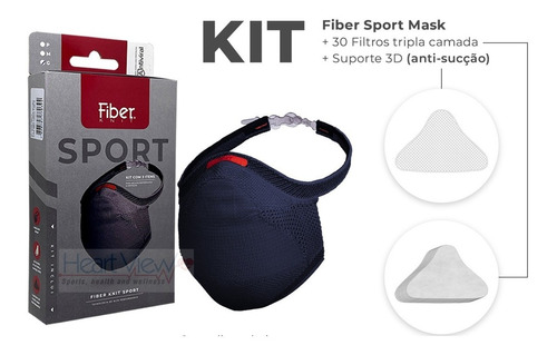 Kit Máscara Fiber Knit 3d Sport Com 1 Suporte, 30 Refil E Nf