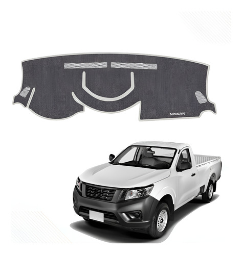 Cubretablero Para Nissan Pick-up Sin Usb Mod 2023 Bordado Gris-blanco N37-g/xns37b