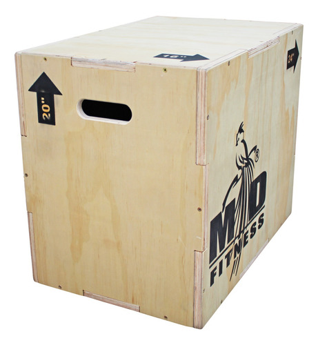 Mdfitness Caja Pliométrica Para Saltar 3 Alturas 24-20-16