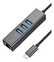 Comprar Adaptador Usb 3.1 Tipo C A Hub Usb 3.0 + 1 Rj45 Lan Netcom
