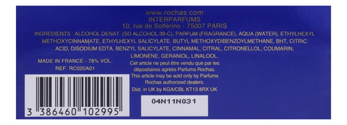 Perfume Rochas Byzance Edp En Aerosol Para Mujer, 90 Ml