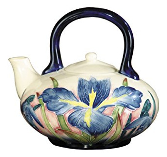 Tetera De Porcelana Pintada A Mano Springdale Iris