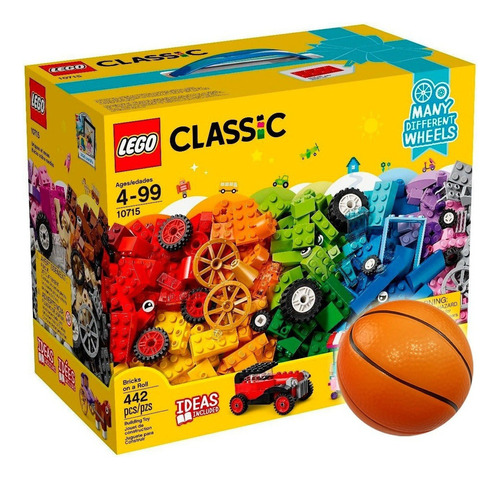 Lego Classic  Ladrillos Sobre Ruedas 10715 + Regalo - El Rey
