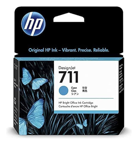 Cartucho Hp 711 Cz130a Cyan 29ml Original Cx 1 Un