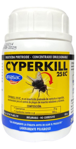 Insecticida Cyperkill 25ec Anasac 100cc