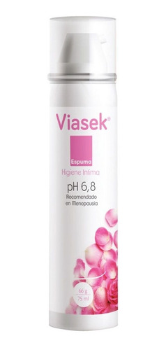 Imagen 1 de 4 de Viasek Espuma De Higiene Íntima Ph 6.8 X 75 Ml