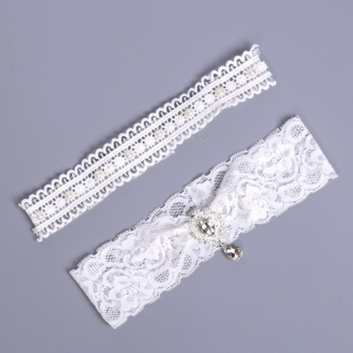 Liga De Pierna De Encaje Pierna Elástica Elegante Conjunto