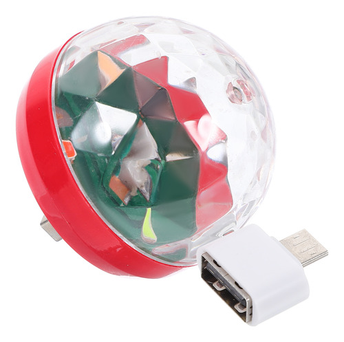 Mini Luces De Discoteca Usb Rojas, Portátil, Led, Bola De Es