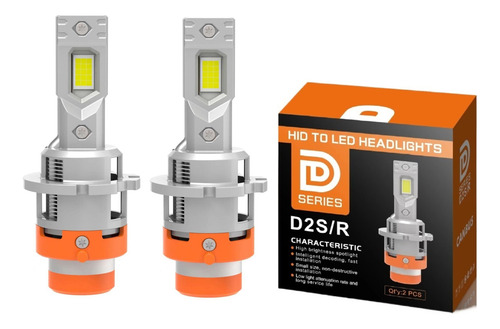 2pcs D2s/r Automotriz Luces Led 1:1 Blanco 35w 12v
