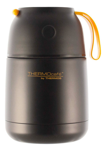 Termo Comida 450ml Negro+ Cuchara Thermos Mimbral Color Negro