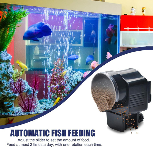 Dispensador Automático Peces, Alimentador Eléctrico A Prueba