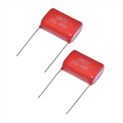 2x Condensador Capacitor Cbb22 Polipropileno 400v 225j 2.2uf