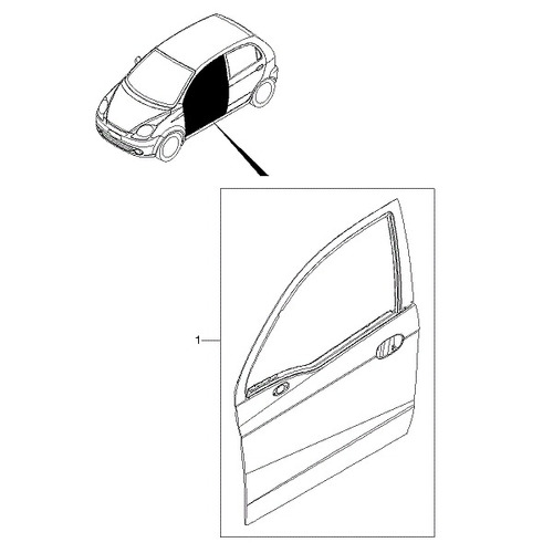 Puerta Delantera Izquierda Chevrolet Spark