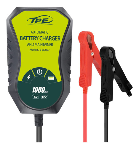 Cargador Inteligente Totalmente Automtico 1a, 6 V Y 12 V, Ca