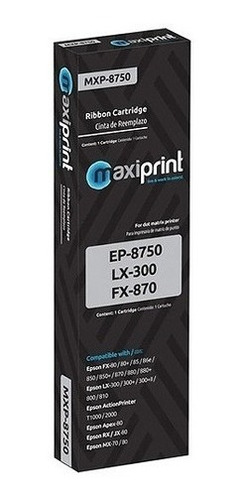 Cinta Compatible Epson 8750 Lx300 Lx-300 Fx-870 880 Ap300