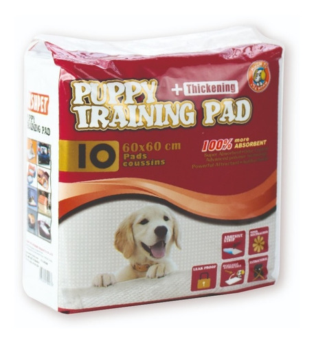 Toalla Entrenadora Cachorros Hush Pets X 10 Unidades 60x60cm