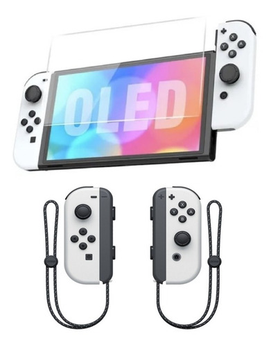 Imagen 4 de 6 de Lamina Protectora Para Nintendo Switch Oled Vidrio Templado