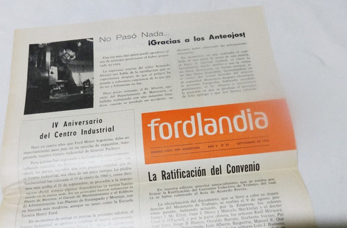 Revista Catalogo Fordlandia Ford Antiguo Argentina Original