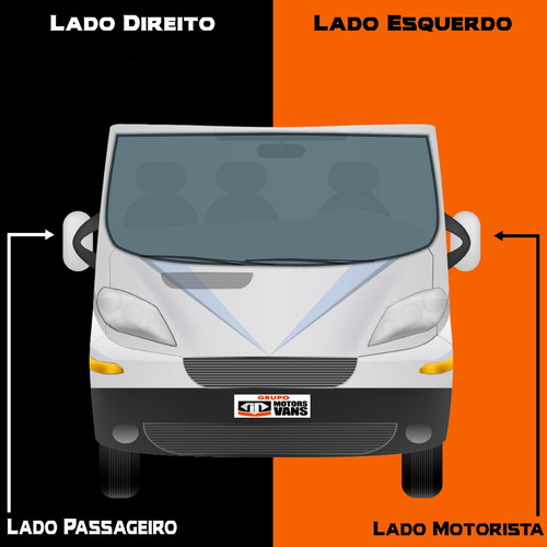 Imagem 3 de 3 de Refil Pequeno Lado Esquerdo Retrovisor Boxer 2007 2008 2009