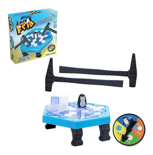 Jogo de mesa Pinguim Numa Fria Art Brink Brinquedo Natal