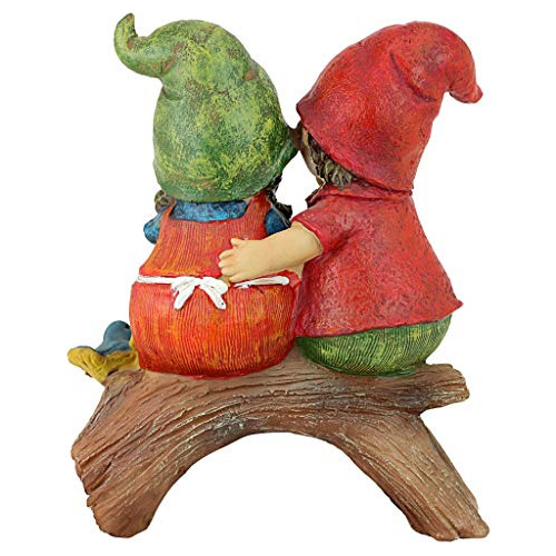 Diseño Toscano Garden Gnome Statue Telling Secrets Gnomes La