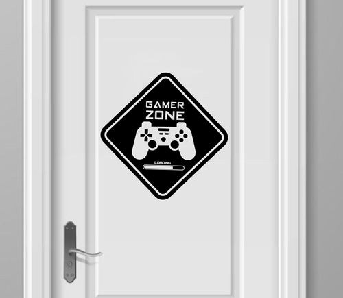 Vinilos Decorativos Gamer Game Zone Chico Puerta Gaming   26