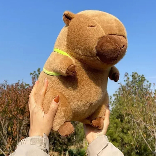 Bonito muñeco de peluche Capibara, regalo de cumpleaños con colores fijos