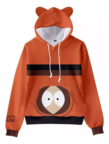 Suéter Con Capucha Y Orejas De Gato De South Park En 3d