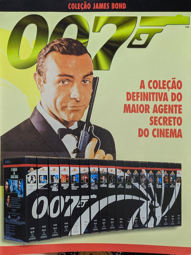 Coleção De Fitas Cassetes Vhs Do James Bond 007