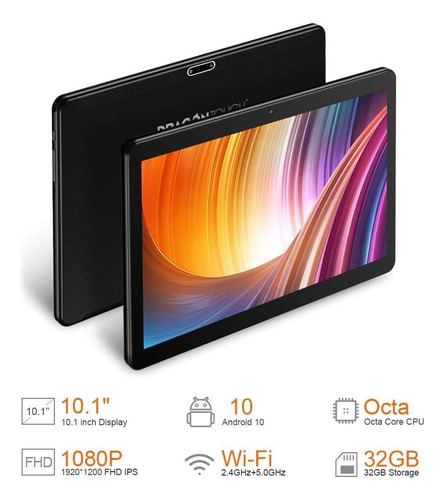 Tableta Dragon Touch Max10, Pantalla Fhd 1200x1920, Procesad