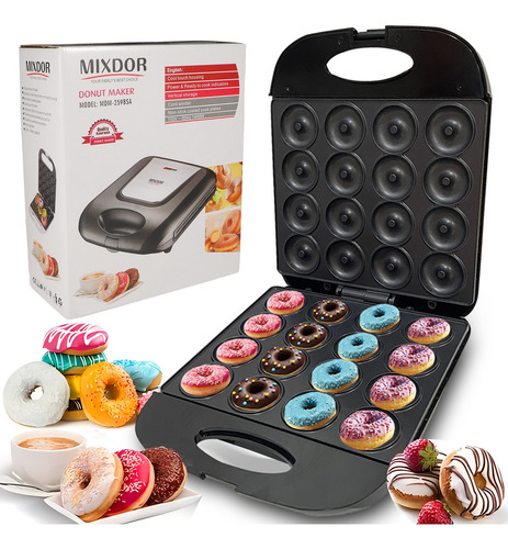 Mini Donas Maquina Para Tarta, 16 Pcs Con Temporizador