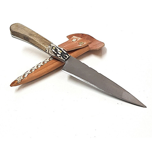 Imagen 2 de 4 de Cuchillo Artesanal Campero Asado Acero Al Carbono