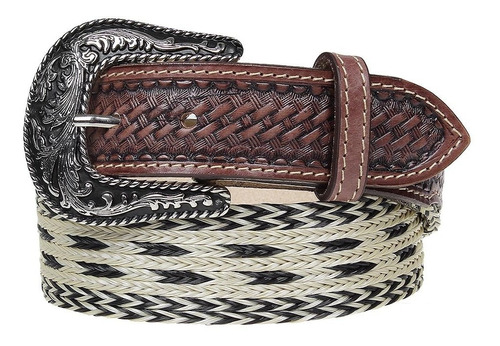 Cinto Country De Couro E Nylon Paul Western 24913