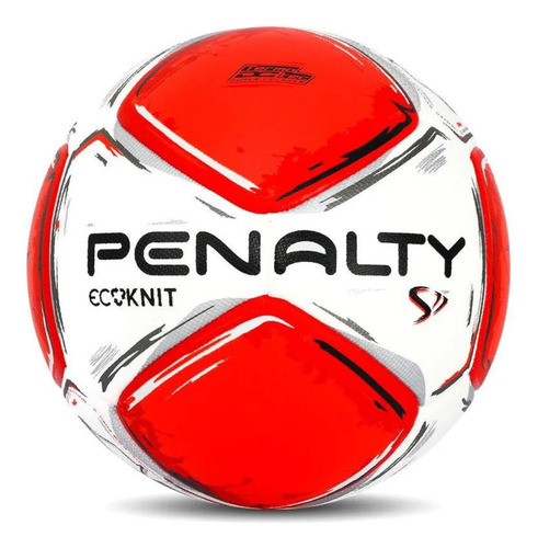 Bola Para Futebol De Campo S11 Ecoknit Xxiv Branco/Vermelho/Preto Penalty