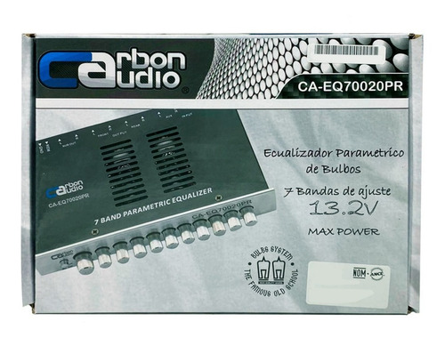 Ecualizador Carbón Audio 7 Bandas 13.2v