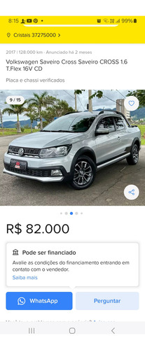 Volkswagen Saveiro 1.6 16v Cross Cab. Dupla Total Flex 2p