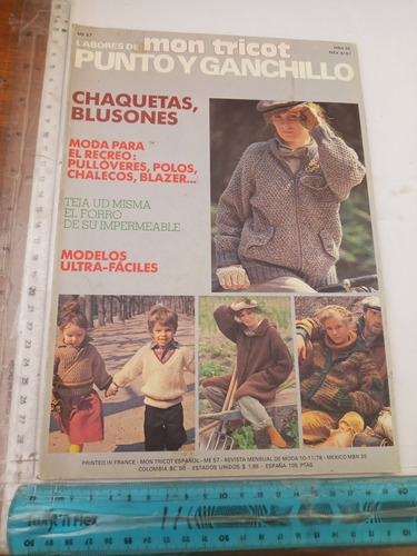 Revista Mon Tricot No 57 1978