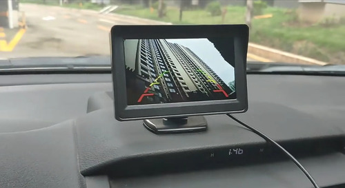 Cámara De Reversa Con Monitor Pantalla De Reversa
