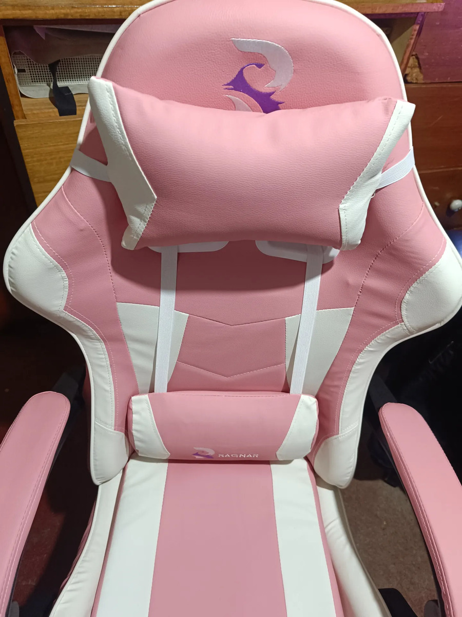 Foto real de Silla Gamer Rosa De Escritorio Marca Ragnar® Odín Xz-1000