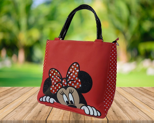 Imagen 5 de 7 de Bolsa De Mano Para Dama De Disney, Minnie Mouse En Rojo