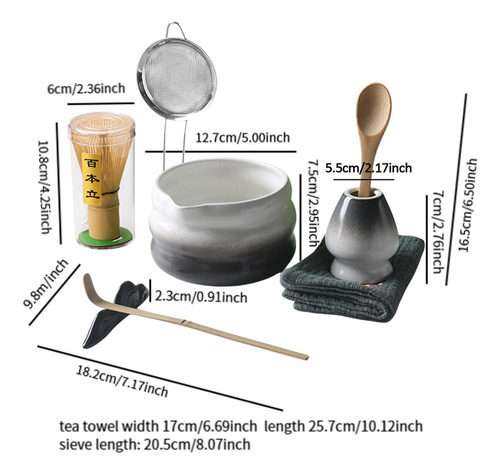 Para J0yf 8 Piezas De Té Japoneses De Té De Té Matcha Con