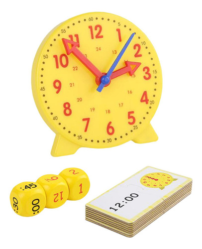Reloj De Juguete Para Niños Con 12 Tarjetas De Para Niños