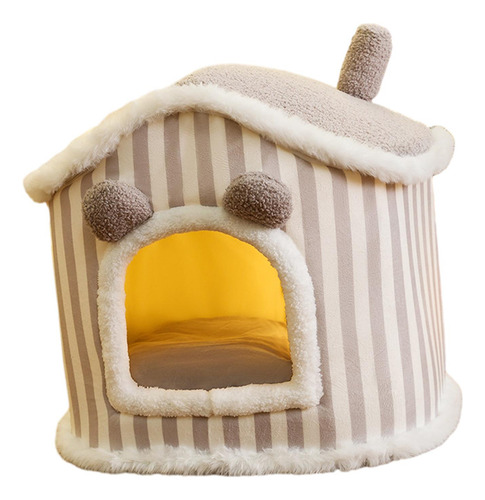 Preciosa Cama Para Gatos, Casa, Cama Para Mascotas, Gris M