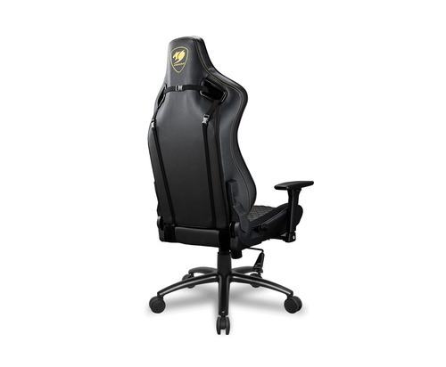 Imagen 5 de 6 de Silla de escritorio Cougar S Royal gamer ergonómica negra con tapizado de cuero sintético