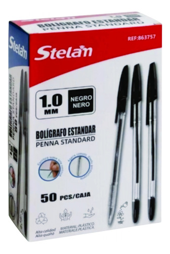 Pack 50 Lápiz Pasta Lápices Bolígrafos Lapiceros De Tinta 