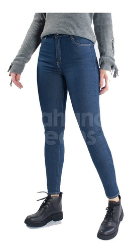 Pantalon Jean Elastizado Tiro Alto | Nahana (68510)