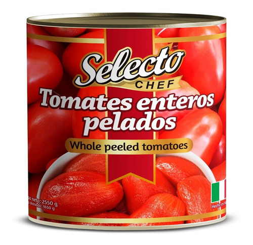 Tomates Enteros Pelados Selecto Chef - Kg A $13300
