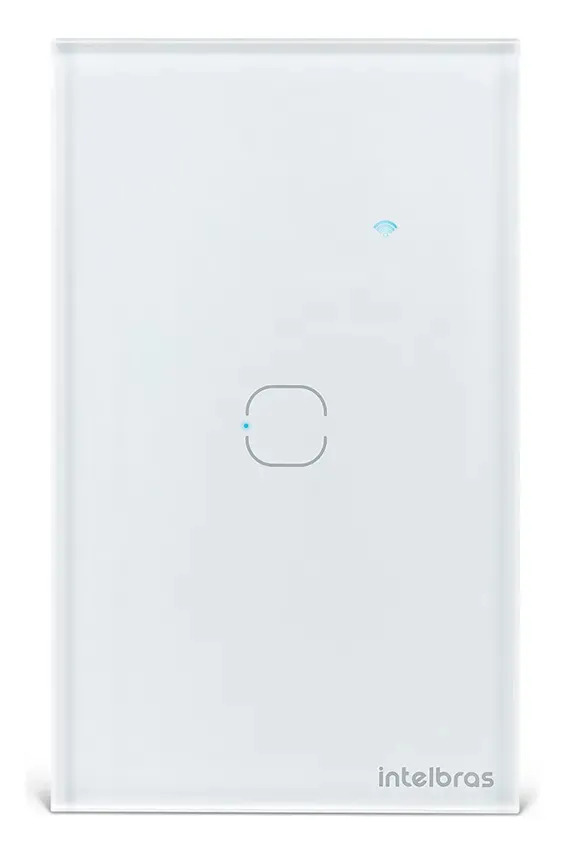 Interruptor Inteligente Touch WI-FI 1 Tecla Eiw 1001 Intelbras Branco