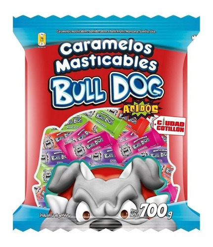 Caramelos Masticables Bull Dog Acidos 700g - Ciudad Cotilló