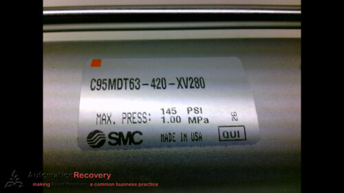 Smc C95mdt63-420-xv280 Pneumatic Cylinder 63mm Bore 420m Ccf